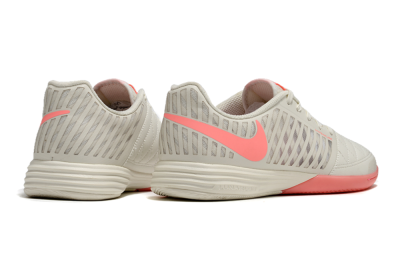 Men's Nike Lunar Gato 2 IC Football Shoes - Beige/Pink