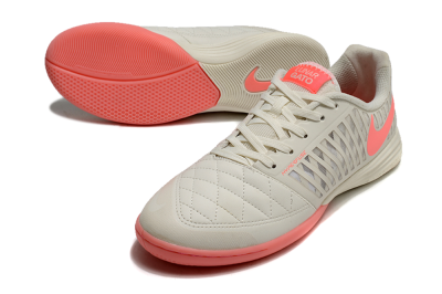 Men's Nike Lunar Gato 2 IC Football Shoes - Beige/Pink
