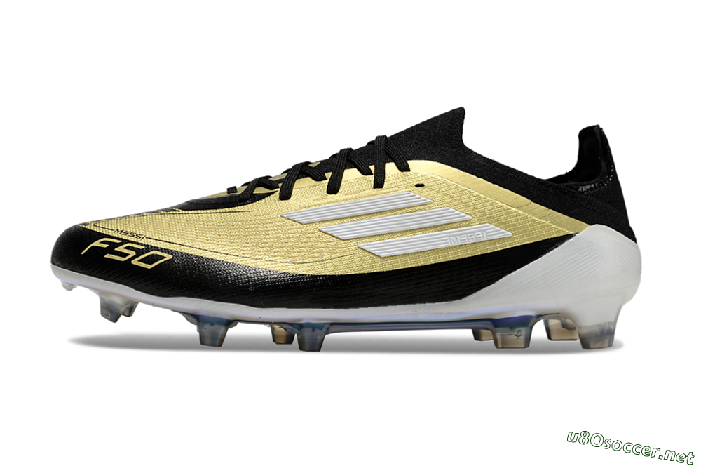 Men's Adidas F50 Elite FG Football Boots - Gold/Black/White 0