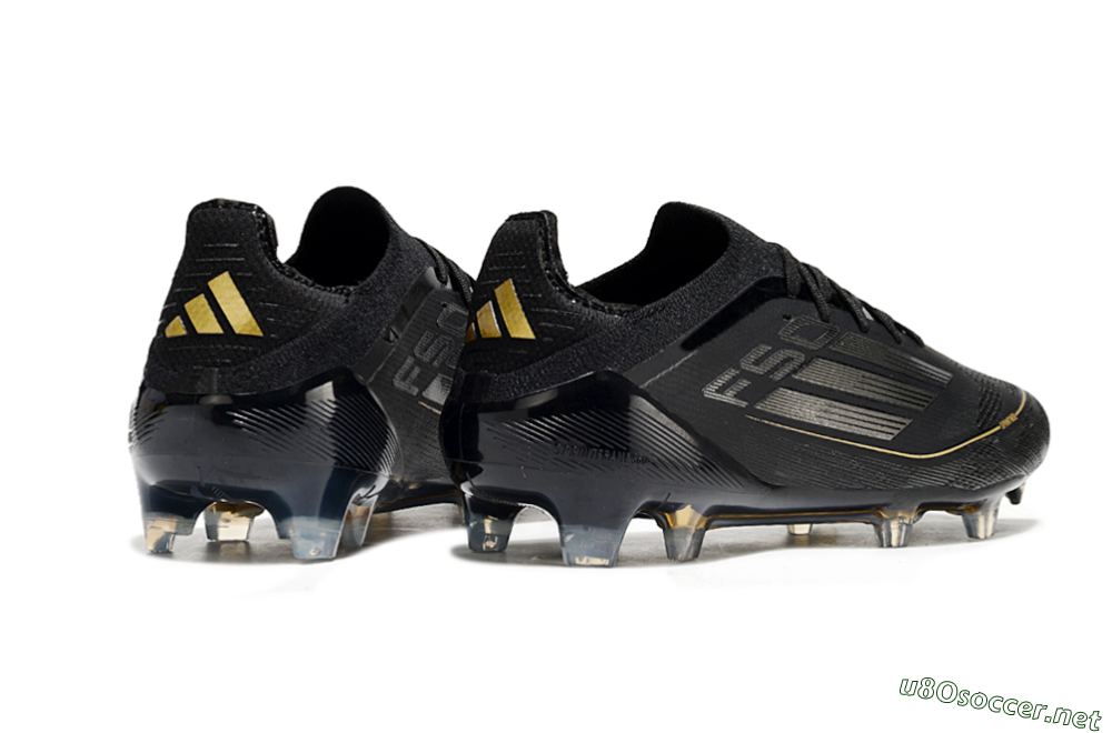 Men's Adidas F50 Elite FG Football Boots - Black/Silver/Gold 6