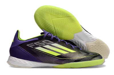 Men's Adidas F50 Pro IC Football Shoes - Purple/Yellow/White