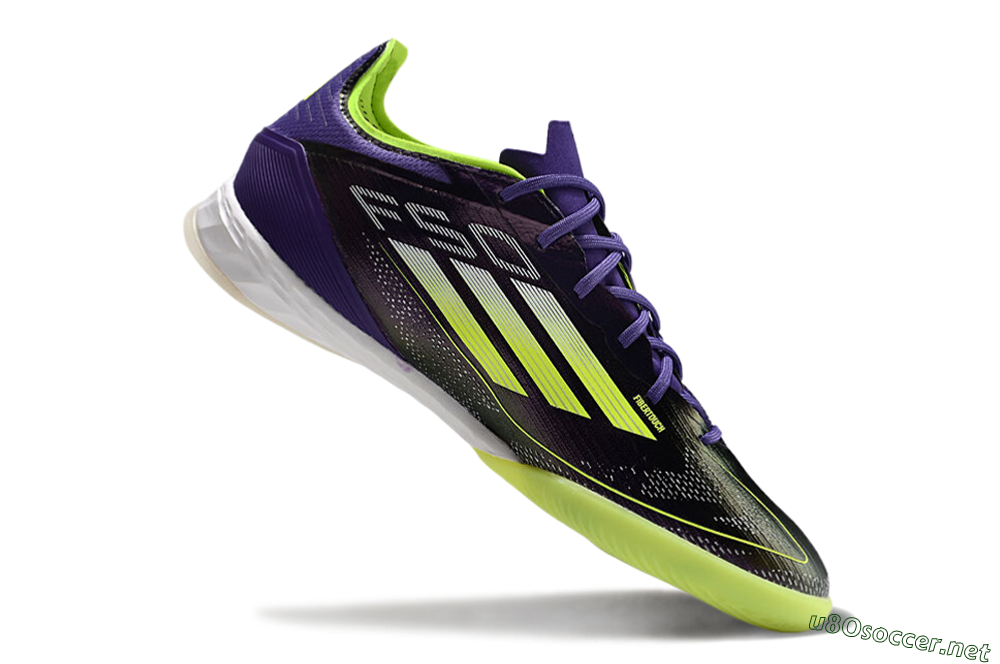 Men's Adidas F50 Pro IC Football Shoes - Purple/Yellow/White 4