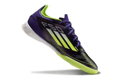 Men's Adidas F50 Pro IC Football Shoes - Purple/Yellow/White