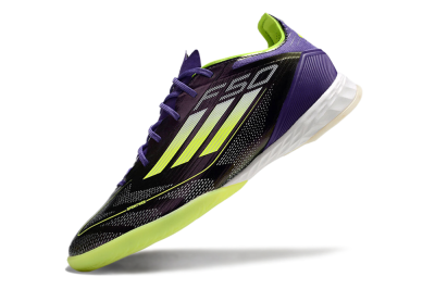 Men's Adidas F50 Pro IC Football Shoes - Purple/Yellow/White