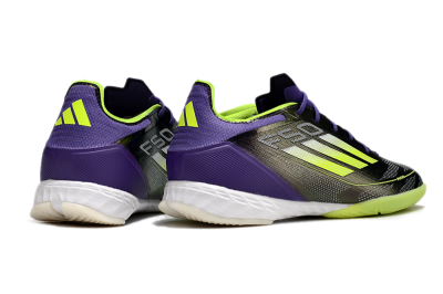 Men's Adidas F50 Pro IC Football Shoes - Purple/Yellow/White