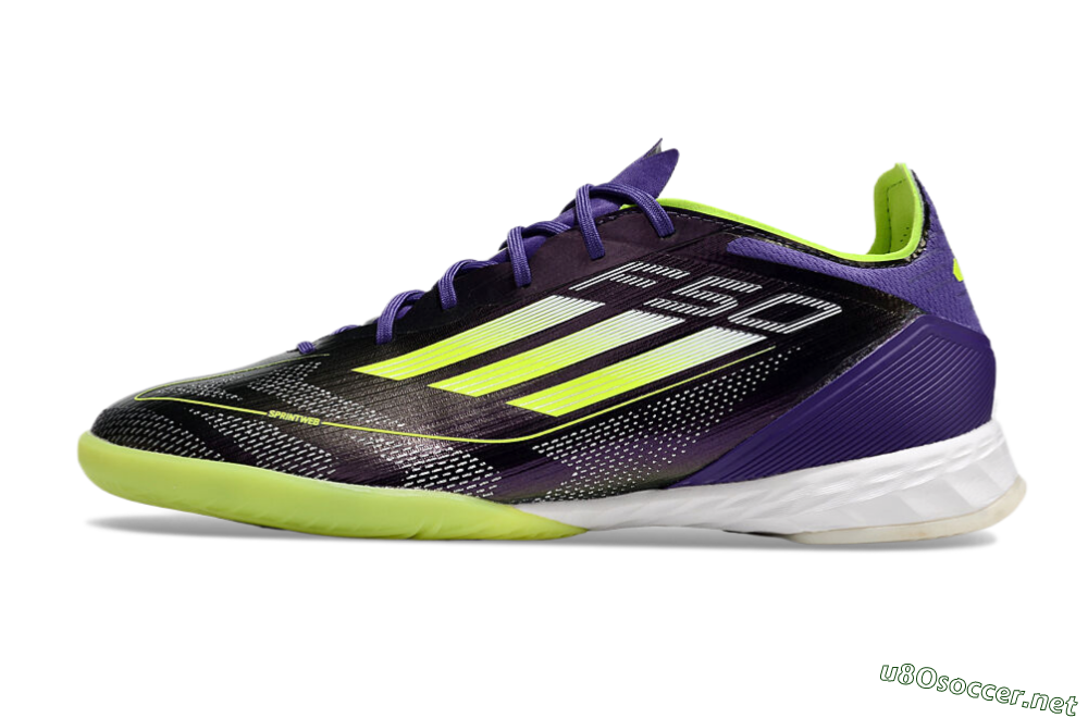 Men's Adidas F50 Pro IC Football Shoes - Purple/Yellow/White 0