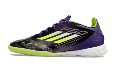 Men's Adidas F50 Pro IC Football Shoes - Purple/Yellow/White