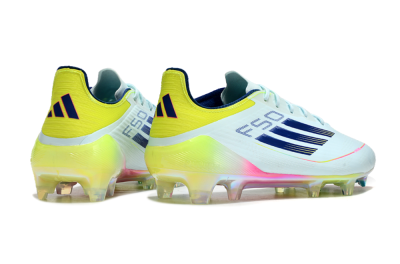 Men's Adidas F50 Elite FG Football Boots - Jade/Blue/Yellow