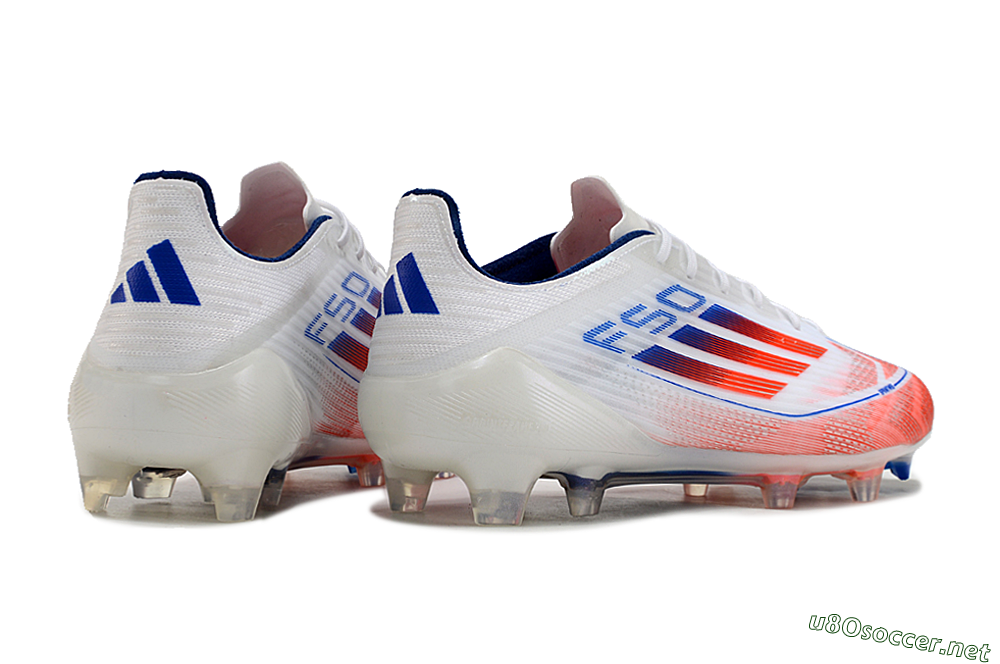 Men's Adidas F50 Elite FG Football Boots - White/Red/Blue 6