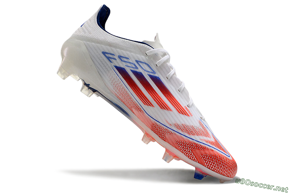 Men's Adidas F50 Elite FG Football Boots - White/Red/Blue 4