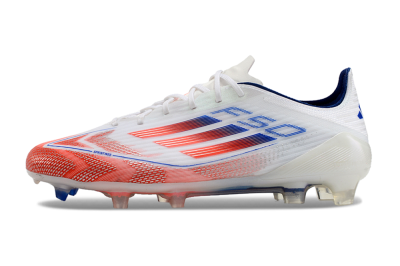 Men's Adidas F50 Elite FG Football Boots - White/Red/Blue