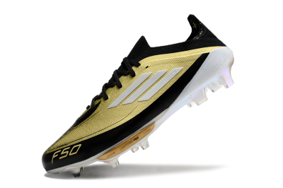 Men's Adidas F50+ Lightstrike Pro FG Football Boots - Gold/Black/White