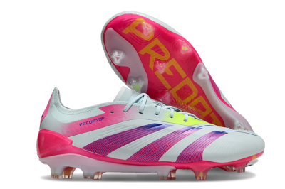 Men's Adidas Predator 24 Elite FG Football Boots - Jade/Blue/Pink