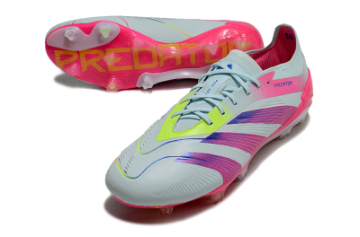 Men's Adidas Predator 24 Elite FG Football Boots - Jade/Blue/Pink