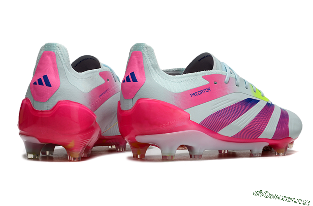 Men's Adidas Predator 24 Elite FG Football Boots - Jade/Blue/Pink 6