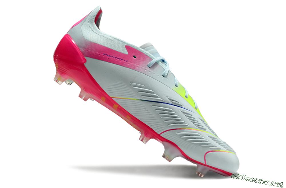 Men's Adidas Predator 24 Elite FG Football Boots - Jade/Blue/Pink 4