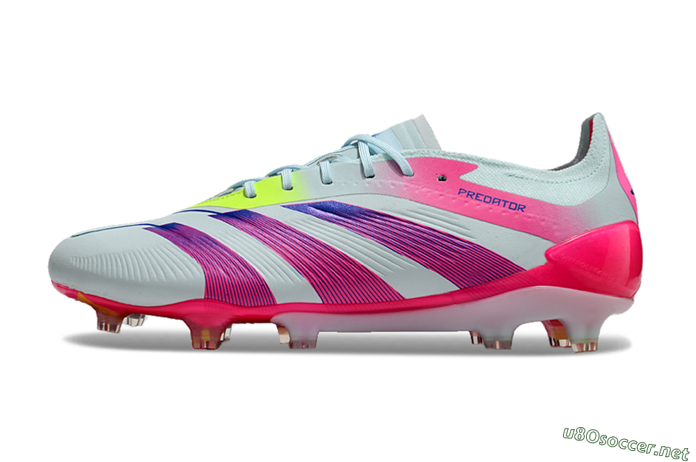 Men's Adidas Predator 24 Elite FG Football Boots - Jade/Blue/Pink 0