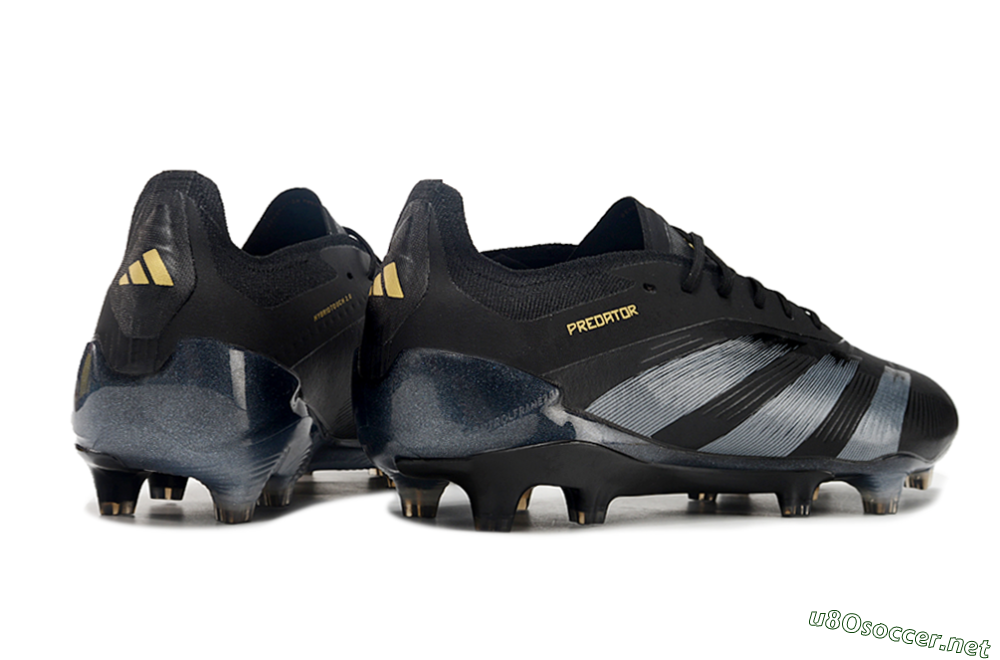 Men's Adidas Predator Elite 24 FG Football Boots - Black/Silver/Yellow 6