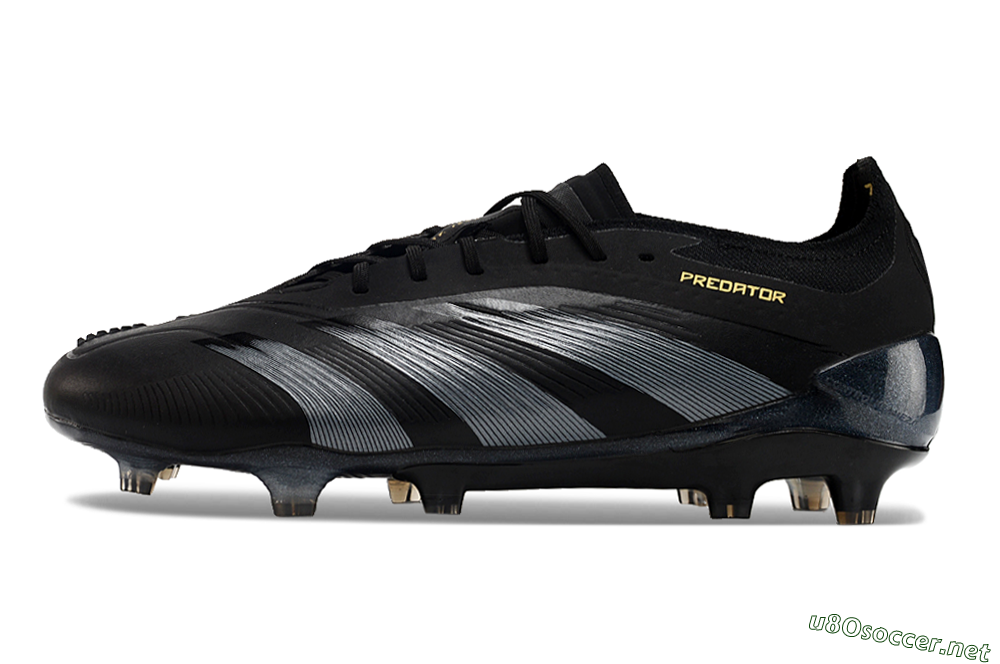 Men's Adidas Predator Elite 24 FG Football Boots - Black/Silver/Yellow 0