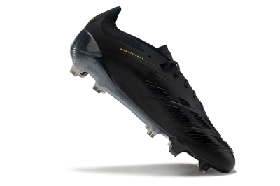 Men's Adidas Predator Elite 24 FG Football Boots - Black/Silver/Yellow
