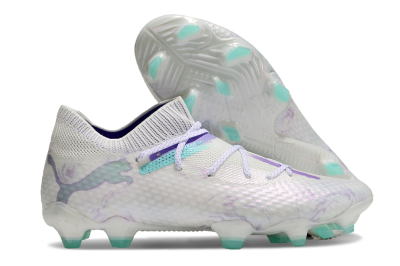 Men's Puma Future Ultimate FG Football Boots - White/Purple/Jade