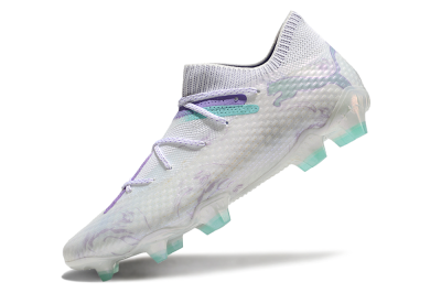 Men's Puma Future Ultimate FG Football Boots - White/Purple/Jade