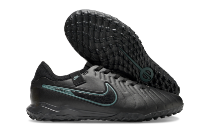Men's Nike Tiempo Legend 10 Pro TF Football Shoes - Black/Jade