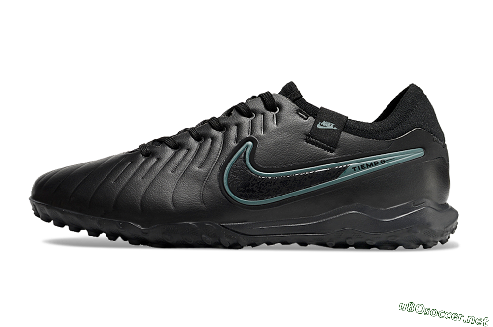 Men's Nike Tiempo Legend 10 Pro TF Football Shoes - Black/Jade 0