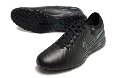 Men's Nike Tiempo Legend 10 Pro TF Football Shoes - Black/Jade