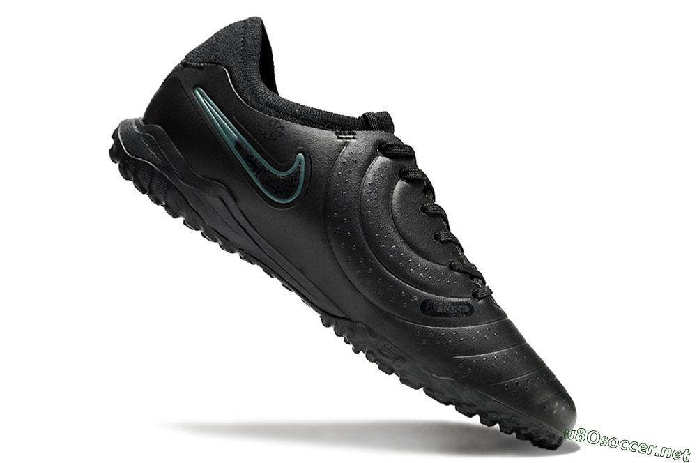 Men's Nike Tiempo Legend 10 Pro TF Football Shoes - Black/Jade 4