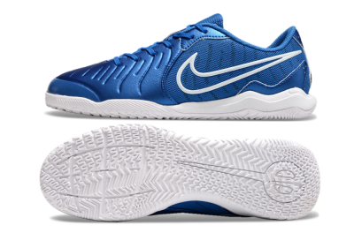 Men's Nike Tiempo Legend 10 Academy IC Football Shoes - Blue/White