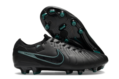 Men's Nike Tiempo Legend 10 Elite FG Football Boots - Black/Jade
