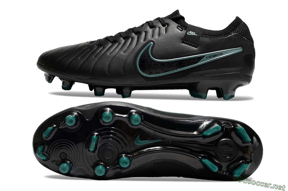 Men's Nike Tiempo Legend 10 Elite FG Football Boots - Black/Jade 1
