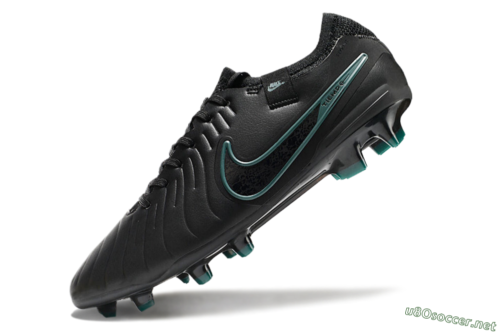Men's Nike Tiempo Legend 10 Elite FG Football Boots - Black/Jade 5