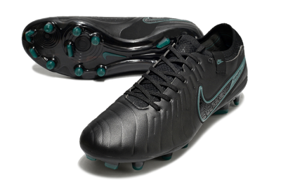 Men's Nike Tiempo Legend 10 Elite FG Football Boots - Black/Jade