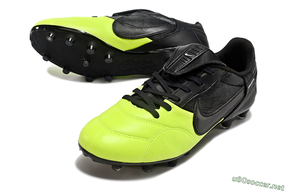 Men's Nike The Premier 3 FG Football Boots - Yellow/Black/White 3