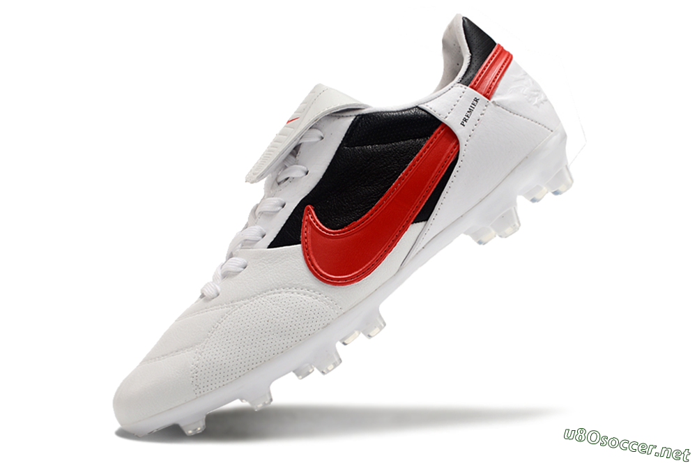 Men's Nike The Premier 3 FG Football Boots - Beige/Red/Black 3