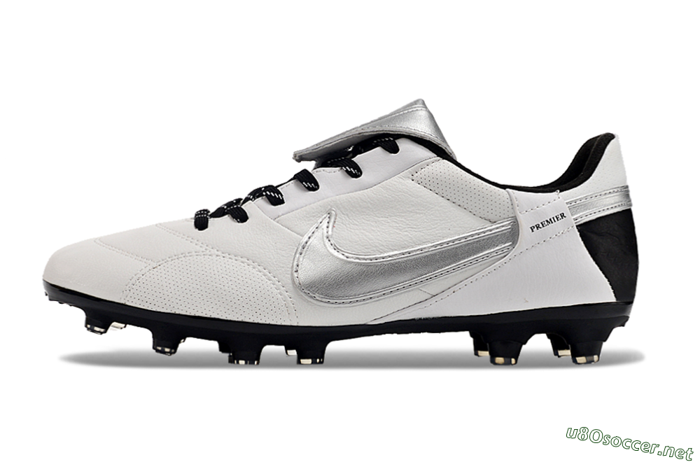 Men's Nike The Premier 3 FG Football Boots - Beige/Silver/Black 0