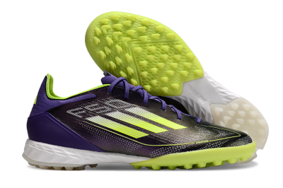 Unisex Adidas F50 Elite TF Football Shoes - Purple/Yellow/White