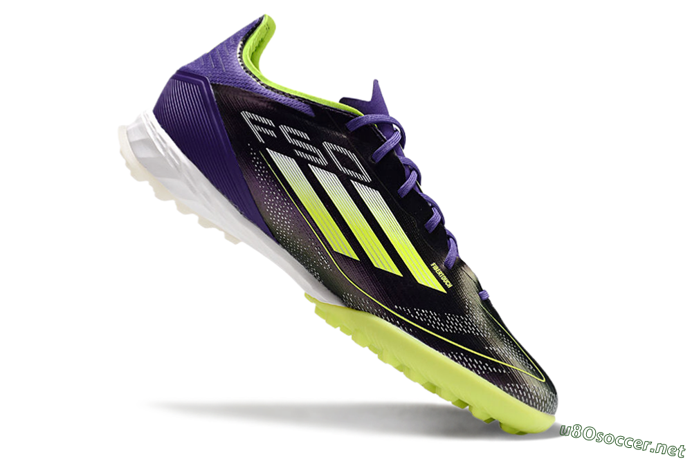 Unisex Adidas F50 Elite TF Football Shoes - Purple/Yellow/White 0