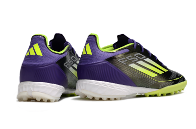 Unisex Adidas F50 Elite TF Football Shoes - Purple/Yellow/White