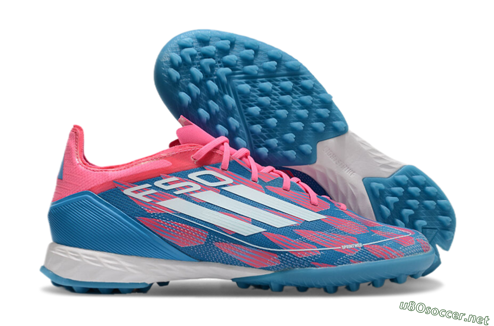 Unisex Adidas F50 Elite FG Football Boots - Blue/Pink/White 2