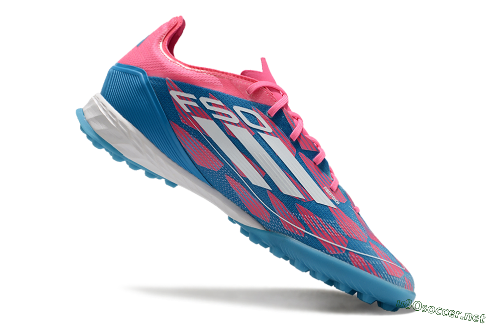 Unisex Adidas F50 Elite FG Football Boots - Blue/Pink/White 4