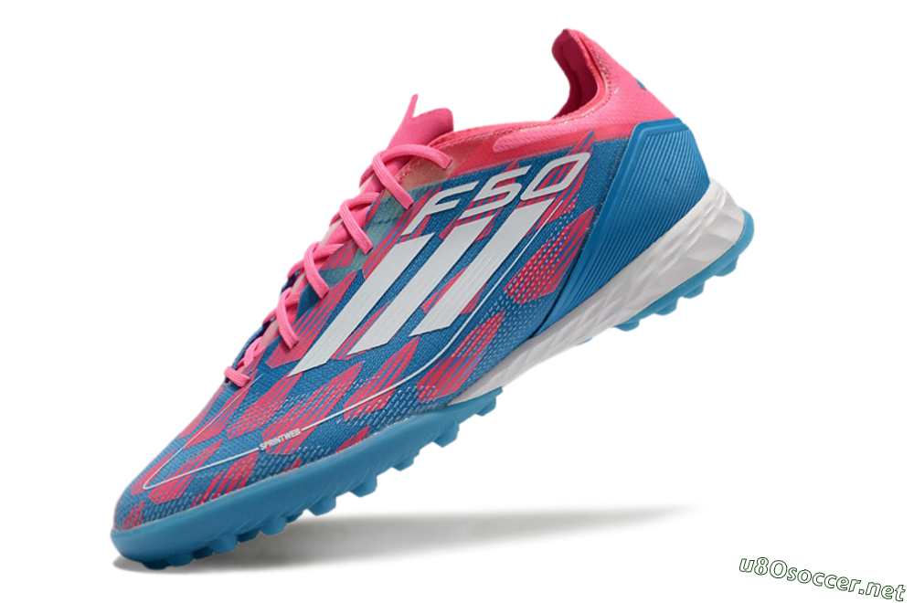 Unisex Adidas F50 Elite FG Football Boots - Blue/Pink/White 5