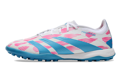 Men's Adidas Predator Elite 24 TF Football Shoes - White/Pink/Blue