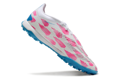 Men's Adidas Predator Elite 24 TF Football Shoes - White/Pink/Blue