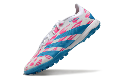 Men's Adidas Predator Elite 24 TF Football Shoes - White/Pink/Blue