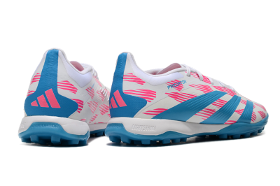 Men's Adidas Predator Elite 24 TF Football Shoes - White/Pink/Blue