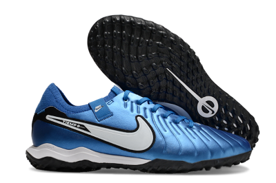 Unisex Nike Tiempo Legend 10 Elite TF Football Shoes - Blue/White/Black