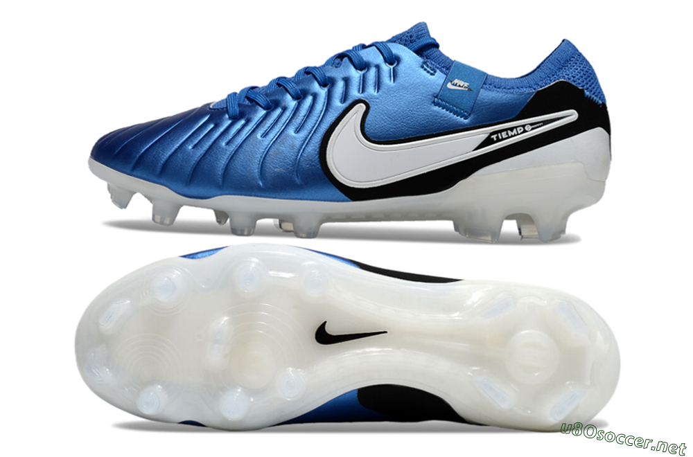 Unisex Nike Tiempo Legend 10 Elite FG Football Boots - Blue/White/Black 1